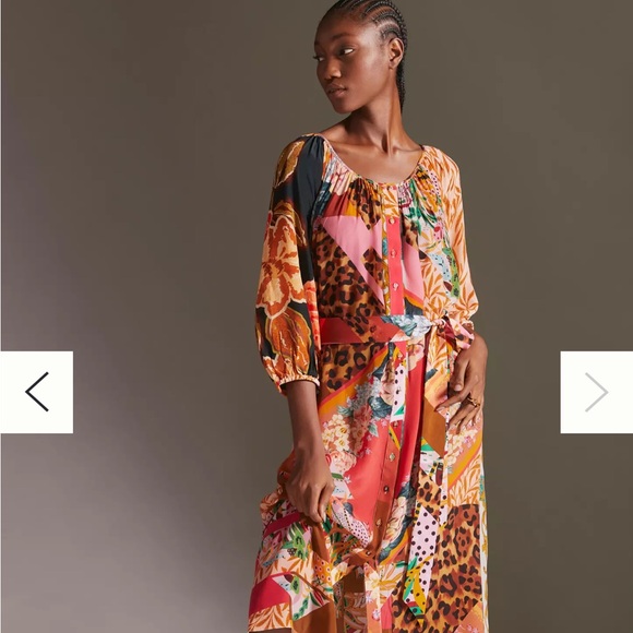 Colorful Patterned Dress - Picture 1 of 7